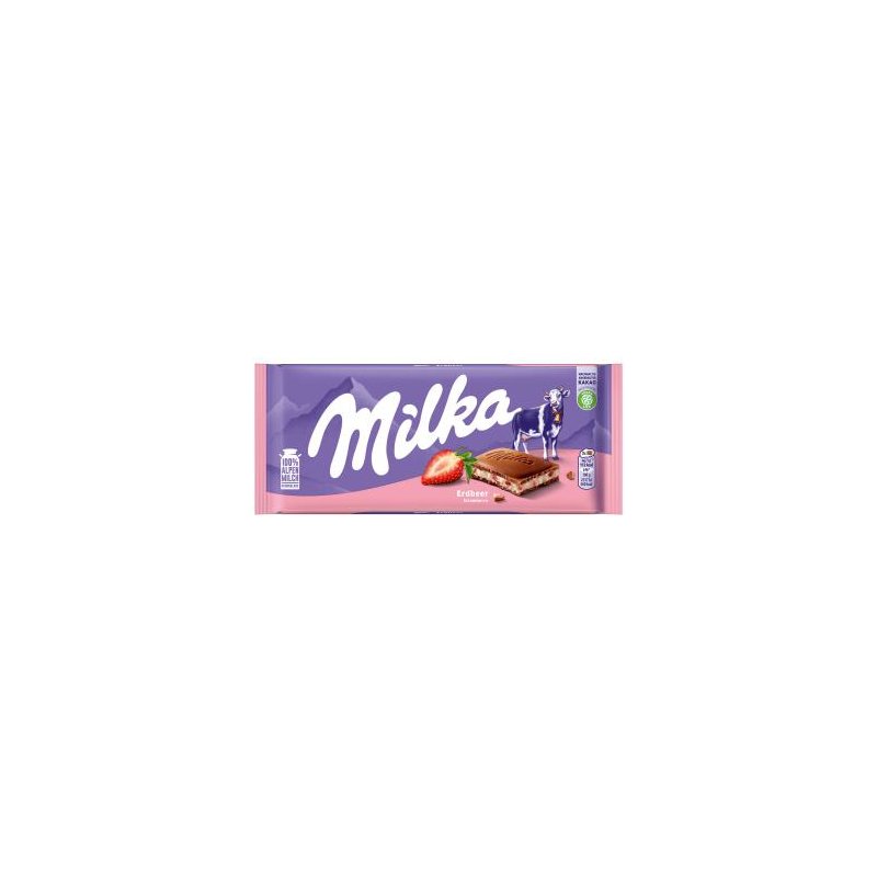 Milka Strawberry Chocolate, 100g