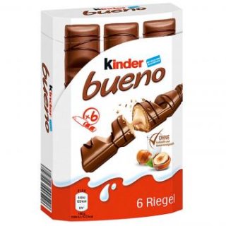 Kinder Bueno 6er Boxl | Waffeln mit deutscher Schokolade