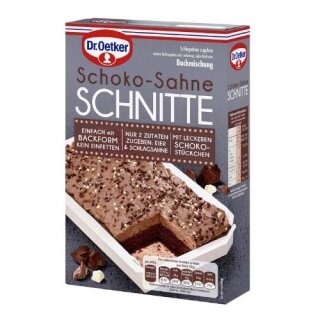 Dr. Oetker Schoko Sahne Schnitt
