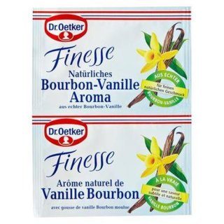 Dr. Oetker Finesse Natural bourbon vanilla flavoring 2 pieces á 6 g 12 g bag