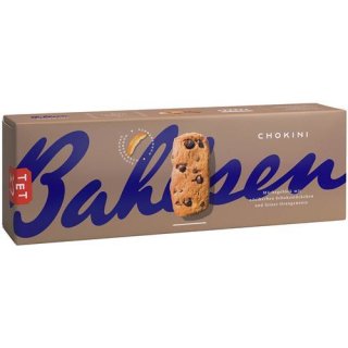 Bahlsen Chokini chocolate biscuits Pastry with noble-sour chocolate pieces (20%), with orange flavor 150 g box