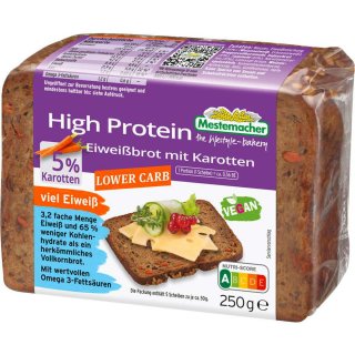 Mestemacher High Protein Eiweißbrot mit Karotten 250g