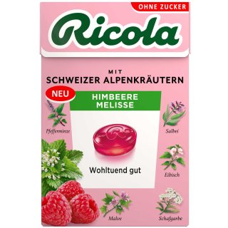 Ricola Himbeere Melisse zuckerfrei 50g