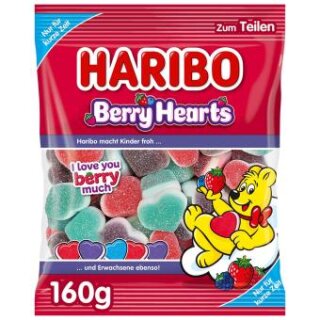Haribo Berry Hearts 160g