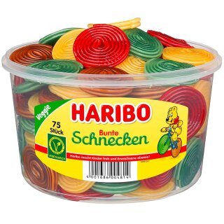 Haribo Bunte Schnecken veggie 75St